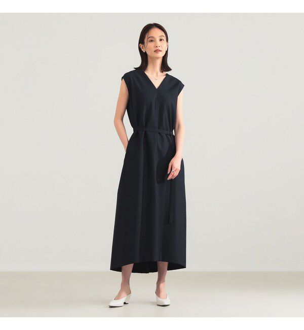 Demi-Luxe BEAMS 「【別注】ATON / ウールトロピカル ドレス」|ワンピース|