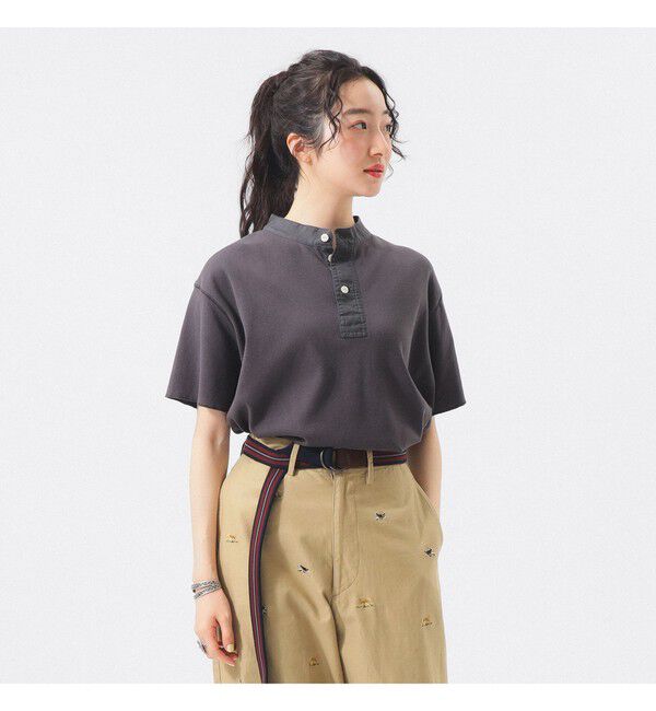 BEAMSBOY「カットオフ ヘンリーネック T」|Tシャツ・カットソー|CHARCOAL.G