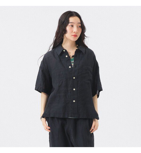 BEAMSBOY「リネン ソリッド ショートスリーブ」|シャツ・ブラウス|