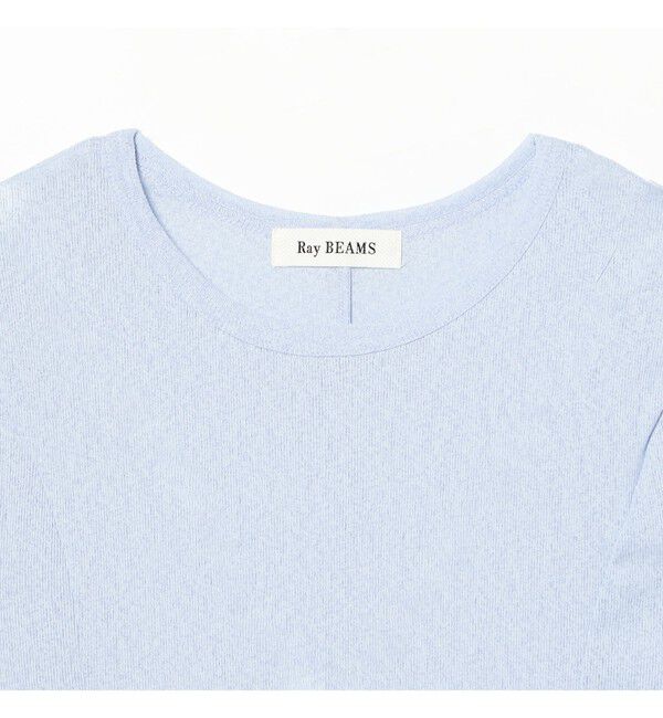 Ray BEAMS 「バックスリット カーブ ヘムTシャツ」|Tシャツ・カットソー|