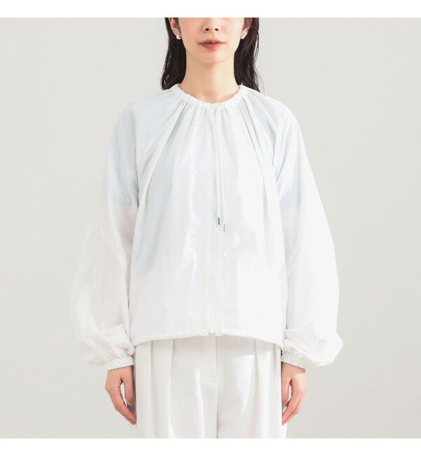 Demi-Luxe BEAMS 「AK+1 / エアリー ナイロン ブルゾン」|ブルゾン・スタジャン|