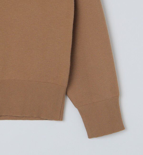 SHIPS「SHIPS: 〈手洗い可能〉 ダブルフェイス コットン カシミヤ スタンドジップ ニット ブルゾン」|カーディガン|