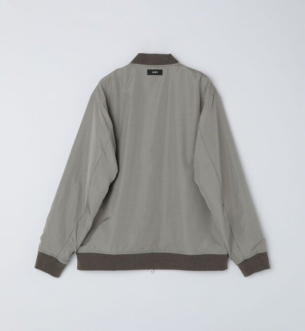 SHIPS「SHIPS: 〈遮熱・吸汗速乾〉ツイル ジップアップ ライト ブルゾン」|ブルゾン・スタジャン|