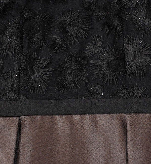 SHIPS for women「kaene:エンブロイダリー ミックス ワンピース〈セレモニー対応可〉」|ワンピース|