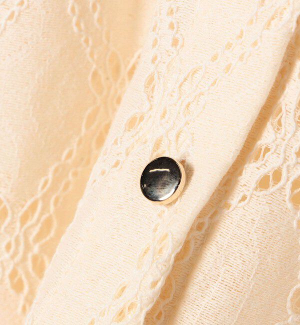 SHIPS for women「【WEB限定】〈手洗い可能〉レース フード シャツ 羽織」|シャツ・ブラウス|