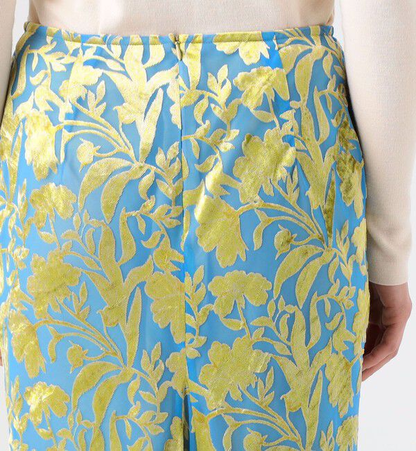 DES PRES「コスモスオパールプリント フォッシュテールマキシスカート」|フレア|