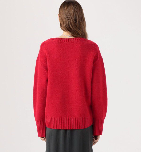 MACPHEE「ラムカシミヤ Vネックプルオーバー」|ニット・セーター|