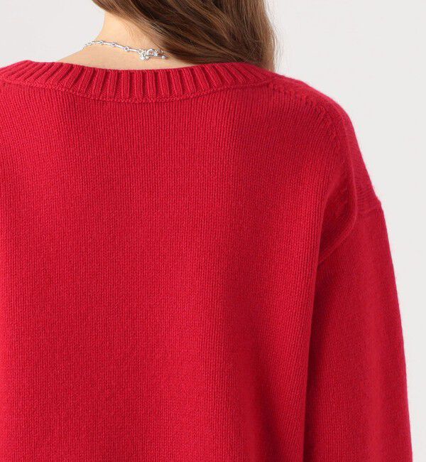 MACPHEE「ラムカシミヤ Vネックプルオーバー」|ニット・セーター|