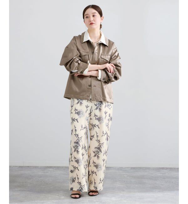 IENA「Deveauxボタニカルフラワープリントパンツ」|その他|