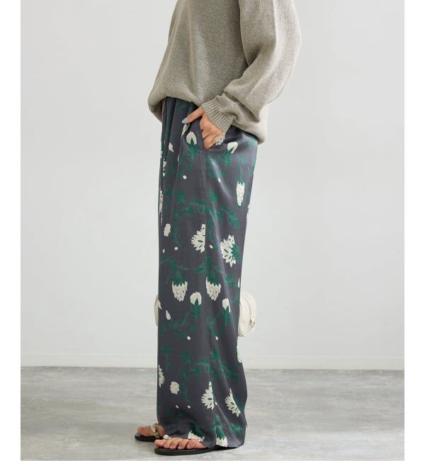 IENA「Deveauxボタニカルフラワープリントパンツ」|その他|