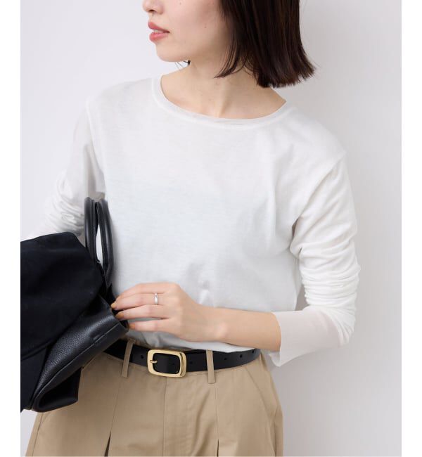 SLOBE IENA「《追加6》レイヤードスリーブロンTEE」|Tシャツ・カットソー|ホワイト