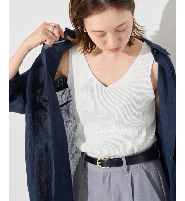 SLOBE IENA「《予約》リブニットタンク」|タンクトップ|