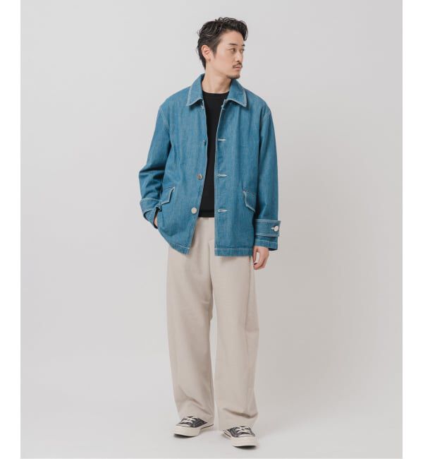 EDIFICE「MACKINTOSH(マッキントッシュ) 別注 HUMBIE デニム SHORT SL(ウォッシュ)」|デニムジャケット|