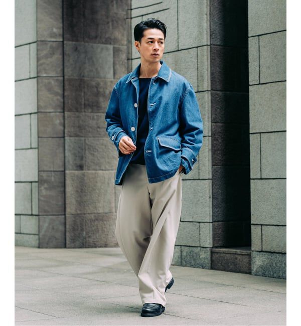 EDIFICE「MACKINTOSH(マッキントッシュ) 別注 HUMBIE デニム SHORT SL(ウォッシュ)」|デニムジャケット|