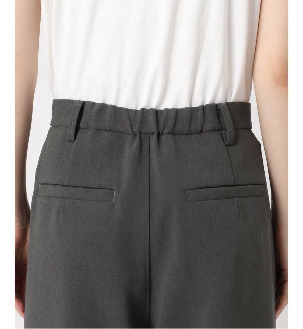 Spick and Span「《追加2》ダブルクロスツータックパンツ」|スラックス|