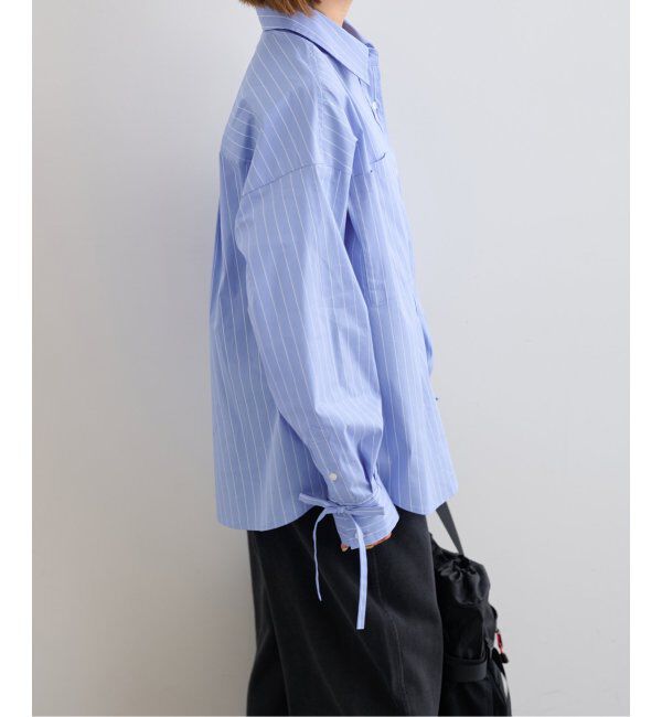 U by SPICK&SPAN「リボンスリーブオーバーシャツ」|シャツ・ブラウス|