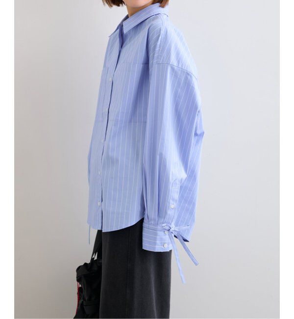 U by SPICK&SPAN「リボンスリーブオーバーシャツ」|シャツ・ブラウス|