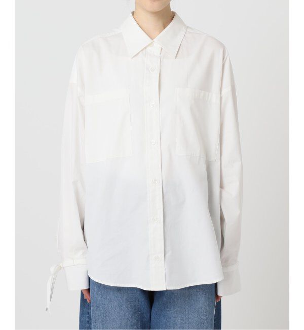 U by SPICK&SPAN「リボンスリーブオーバーシャツ」|シャツ・ブラウス|