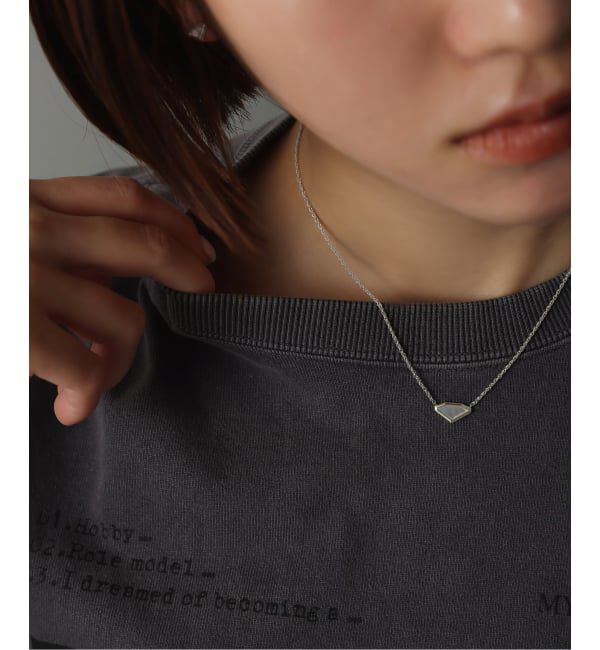 Spick and Span「【SAMH by LILAS】ダイヤモンドカットシェルネックレス SV」|ネックレス|シルバー