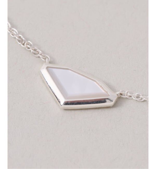 Spick and Span「【SAMH by LILAS】ダイヤモンドカットシェルネックレス SV」|ネックレス|