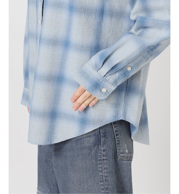 FRAMeWORK「INDIGO CHECKオーバーシャツ」|シャツ・ブラウス|