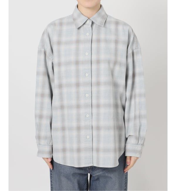FRAMeWORK「INDIGO CHECKオーバーシャツ」|シャツ・ブラウス|