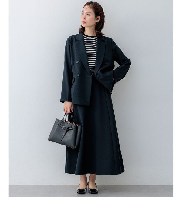 組曲「【WEB限定】クリアストレッチビジューレーン6分袖 ニット」|ニット・セーター|