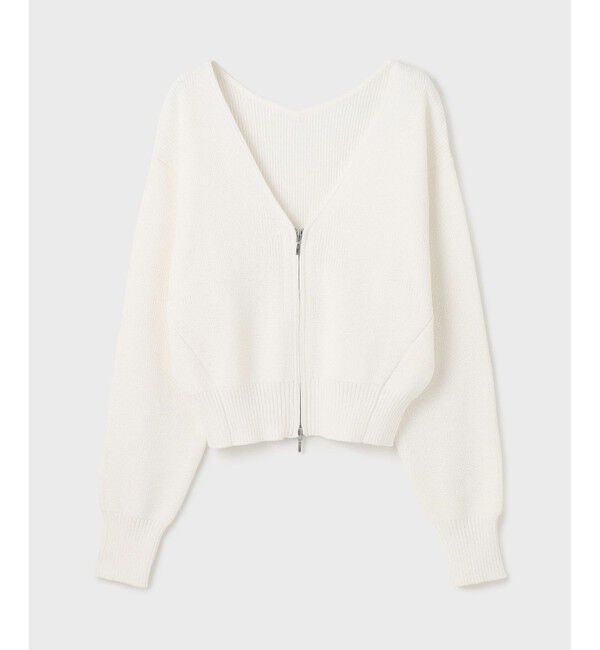  「ハイゲージ畦ニットカーディガン」|カーディガン|