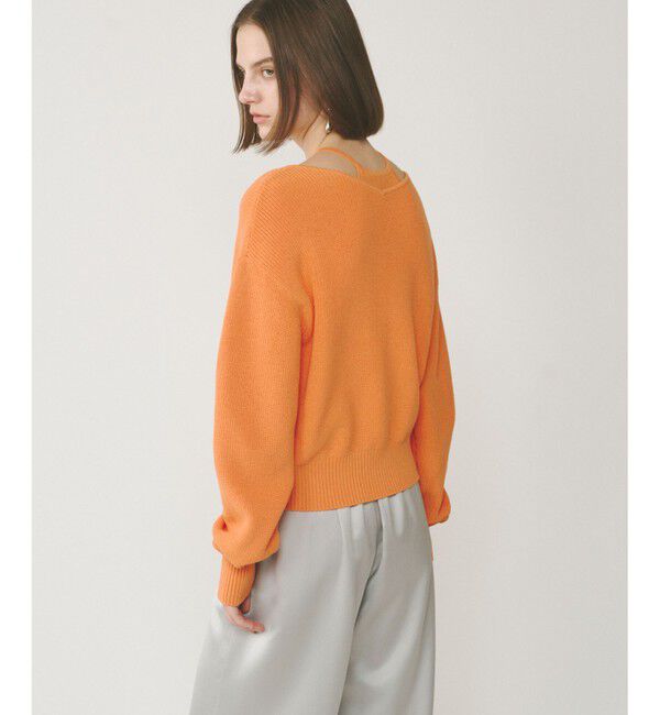  「ハイゲージ畦ニットカーディガン」|カーディガン|