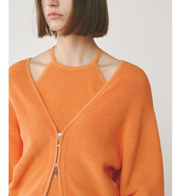  「ハイゲージ畦ニットカーディガン」|カーディガン|