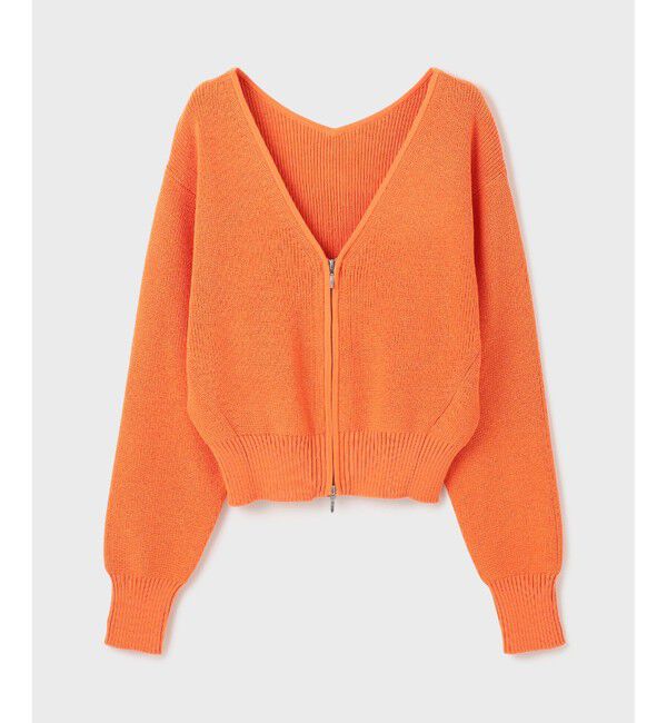  「ハイゲージ畦ニットカーディガン」|カーディガン|