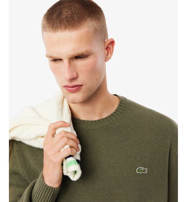 LACOSTE「エッセンシャルウールニットセーター」|ニット・セーター|