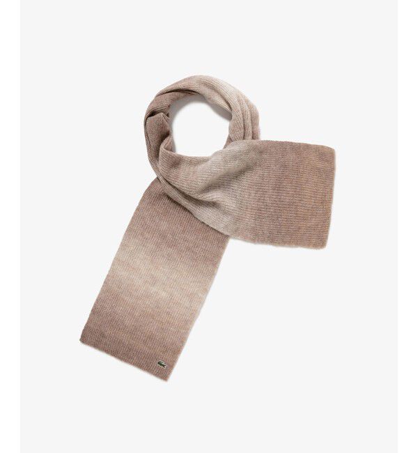 LACOSTE「アルパカブレンドグラデーションニットマフラー」|マフラー|