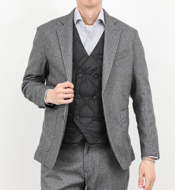 NOLLEY'S goodman「【TAION/タイオン】W-BREASTED SNAP BUTTON DOWN GILET 25AW」|ダウンベスト・ベスト|