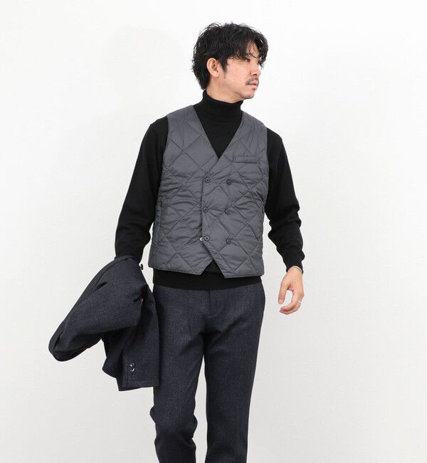 NOLLEY'S goodman「【TAION/タイオン】W-BREASTED SNAP BUTTON DOWN GILET 25AW」|ダウンベスト・ベスト|