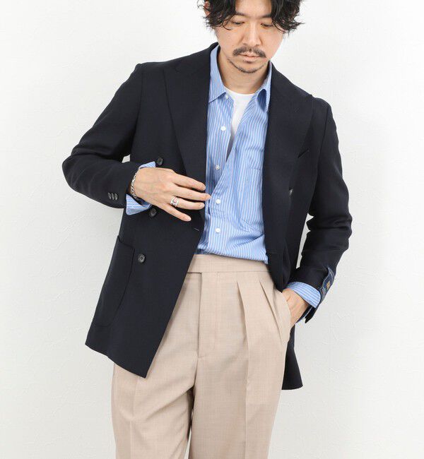 NOLLEY'S goodman「《ビジカジ対応》MARTIN ホップサックダブルJK 26SS」|テーラードジャケット|
