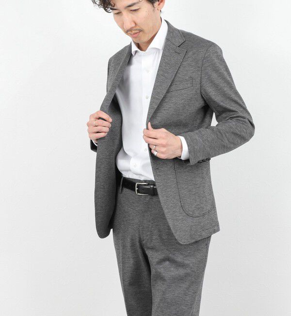 NOLLEY'S goodman「《ビジカジ/セットアップ対応》シャークジャージ イージーJK 26SS」|テーラードジャケット|