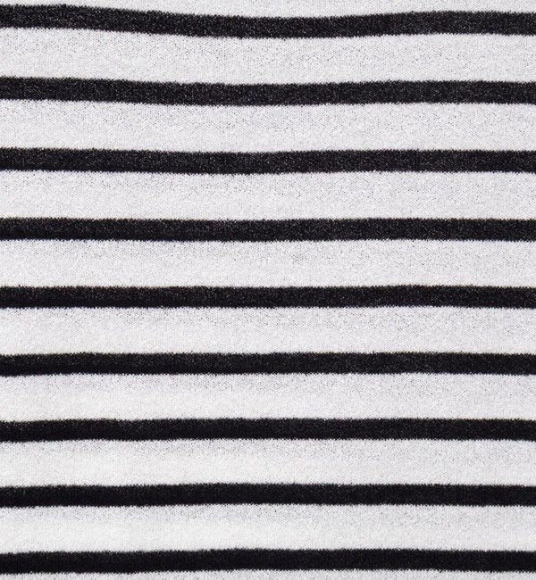 Rie Miller「ウォッシャブルブークレーボーダーバックUネックプルオーバー」|ニット・セーター|