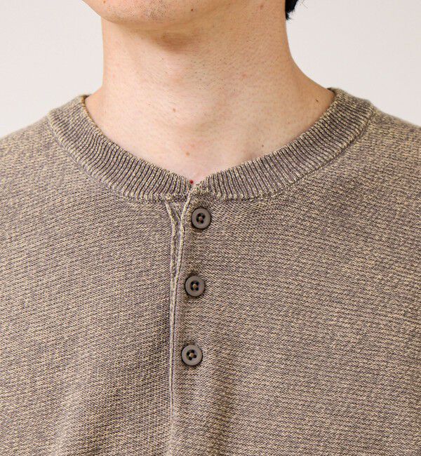 GLOSTER「【大人の抜け感】スノーウォッシュ ヘンリーネックプルオーバー」|ニット・セーター|