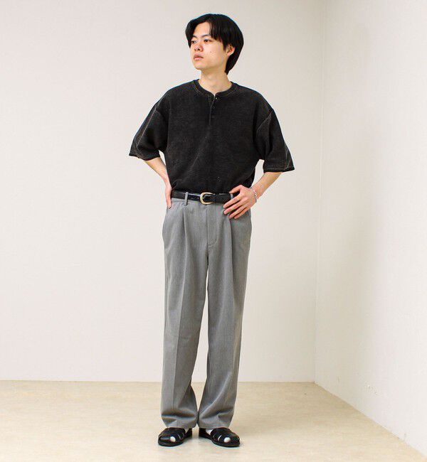 GLOSTER「【大人の抜け感】スノーウォッシュ ヘンリーネックプルオーバー」|ニット・セーター|