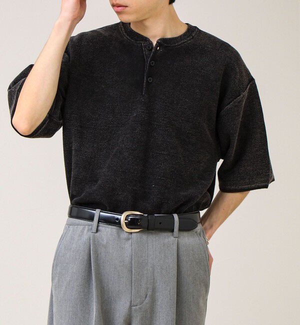 GLOSTER「【大人の抜け感】スノーウォッシュ ヘンリーネックプルオーバー」|ニット・セーター|