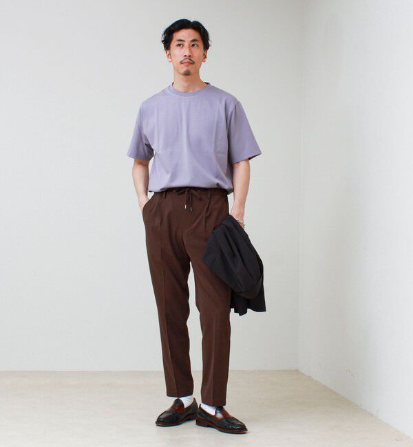 GLOSTER「【抗菌防臭/ビジカジ対応】ポンチ素材 ジャケＴ」|Tシャツ・カットソー|