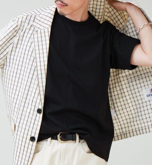 GLOSTER「【抗菌防臭/ビジカジ対応】ポンチ素材 ジャケＴ」|Tシャツ・カットソー|