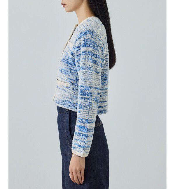 ROPE「ツイードニットショート丈カーディガン/イージーケア」|カーディガン|