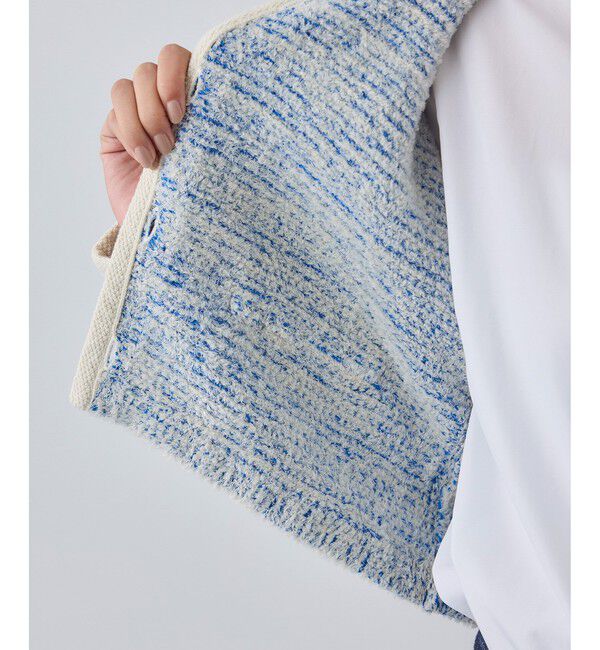 ROPE「ツイードニットショート丈カーディガン/イージーケア」|カーディガン|