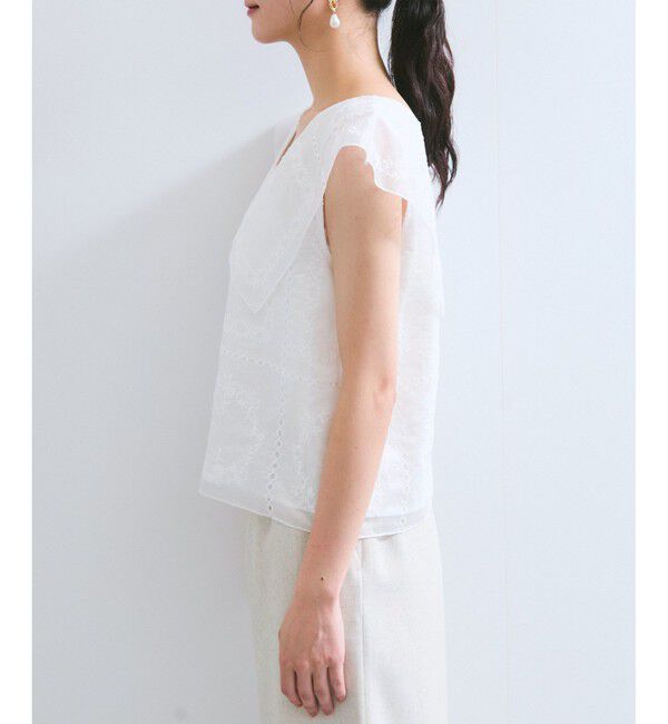 VIS「コンパクトビッグカラーブラウス」|シャツ・ブラウス|