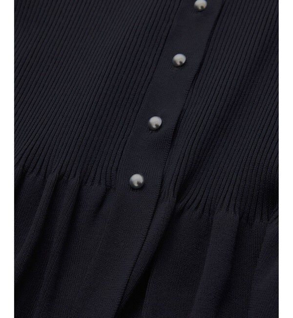 VIS「ペプラムニットカーディガン/イージーケア」|カーディガン|