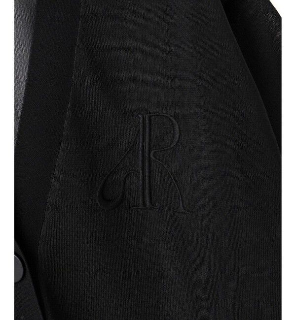 ADAM ET ROPE'「【サステナブル】シアーロゴカーディガン」|カーディガン|