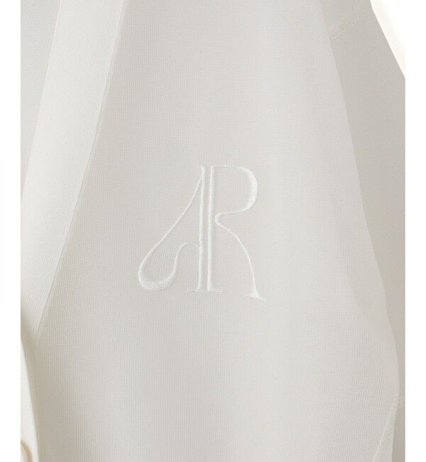 ADAM ET ROPE'「【サステナブル】シアーロゴカーディガン」|カーディガン|