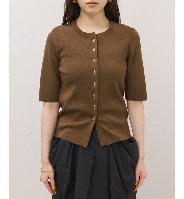 ADAM ET ROPE'「キュプラMIXクールタッチカーディガン/UV抑制/接触冷感」|カーディガン|